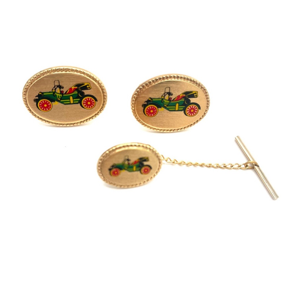 Vintage Antique Car Cuff Links Vintage 
Men's Cuff Links - Accessories